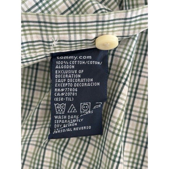 Tommy Hilfiger Mens Long Sleeve Plaid Button Down Shirt Size Medium - Picture 5 of 7